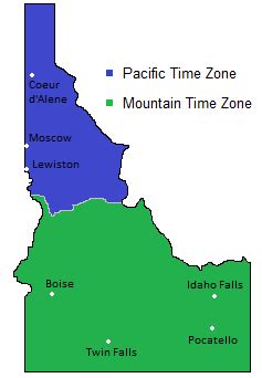 what time zone is idaho in.
